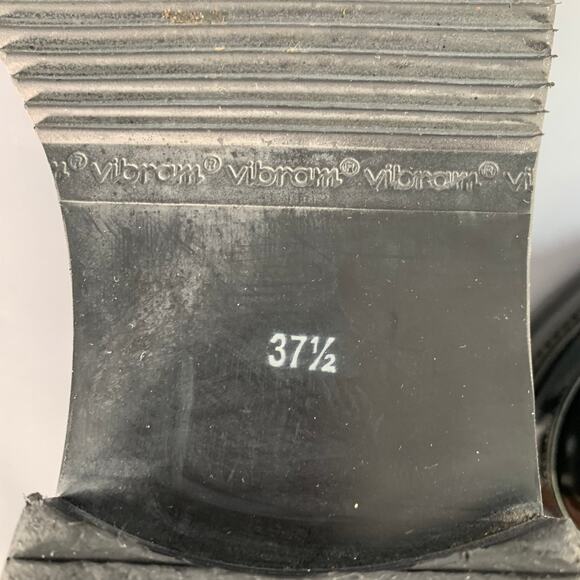 APERLAI Size 7.5 Black Silver Studded Patent Leather Fringed Moccasin Flats - Picture 11 of 14